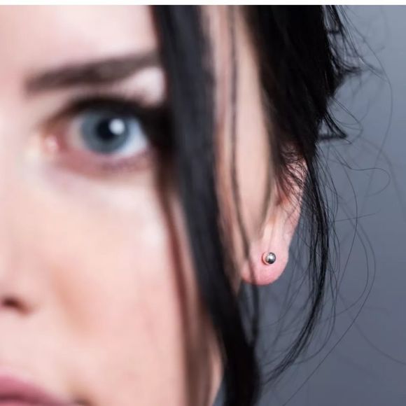 Real Solid 925 Silver Ball Post Stud Earrings NEW - Picture 2 of 3